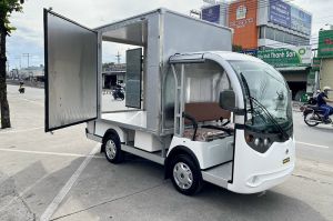 Xe tải điện thùng kín 5 tạ