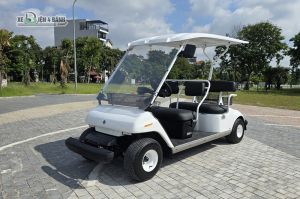Xe Điện Golf cũ Yamaha 4 Chỗ (mới 99%) mầu trắng