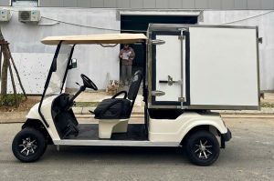 Xe điện Golf chở hàng thùng kín